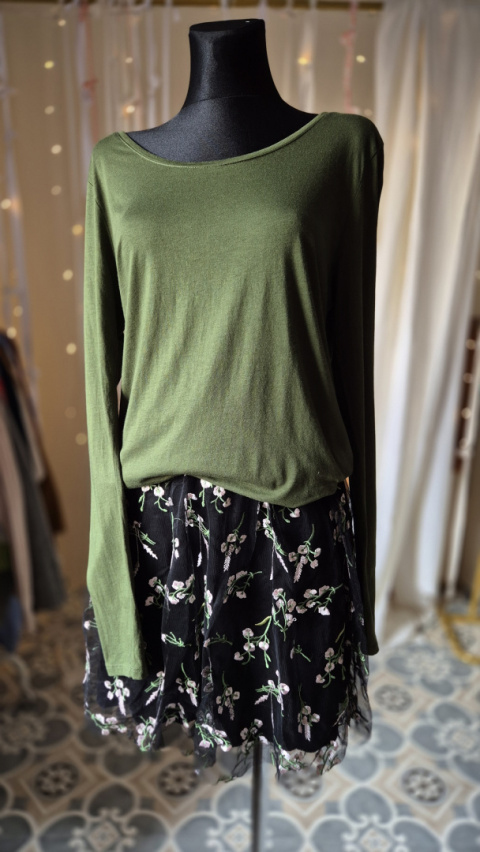 [M/L] Modal+bawełna💜 longsleeve zieleń