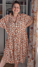 [2XL/3XL] Szmizjerka w stokrotki wiskoza MONKI