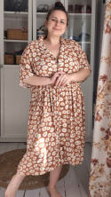 [2XL/3XL] Szmizjerka w stokrotki wiskoza MONKI