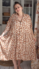 [2XL/3XL] Szmizjerka w stokrotki wiskoza MONKI