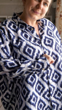 [XXL] 100% len koszula oversize tunika