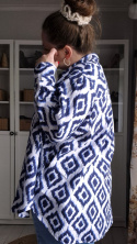 [XXL] 100% len koszula oversize tunika