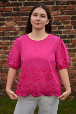 [M/L] Bluzka hafty purpurowa