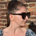 VINTAGE czarne okulary z polaryzacją