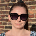 VINTAGE czarne okulary z polaryzacją