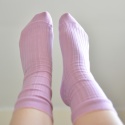 [35-37] Merino prążek barbie skarpety