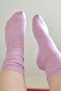 [35-37] Merino prążek barbie skarpety