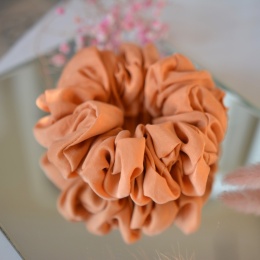 Jedwab maxi gumka upcykling scrunchie LETNI ZACHÓD