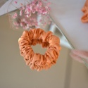 Jedwab mini gumka upcykling scrunchie LETNI ZACHÓD