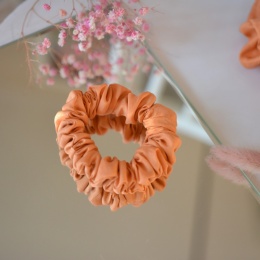 Jedwab mini gumka upcykling scrunchie LETNI ZACHÓD