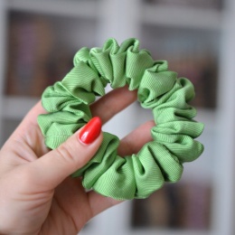 Jedwab midi/maxi gumka upcykling scrunchie LIMONKA