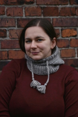 Wełna merino +alpaka balaklava kominiarka SZARA kapturek handmade