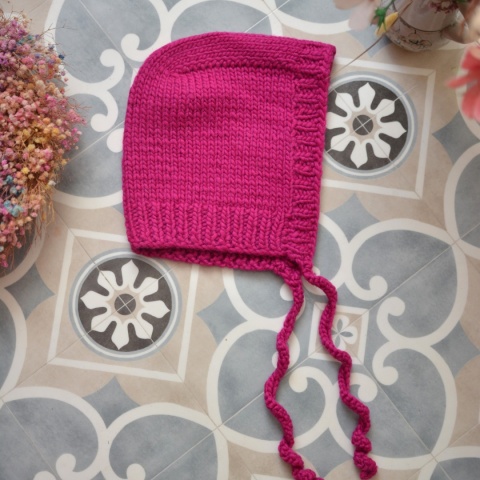 100% wełna handmade kapturek magenta 100% wełna handmade kapturek magenta