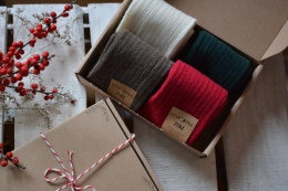 [39-41] ZESTAW XMAS 4 pary Fest Ciepłych Zoków - zapakowane na prezent