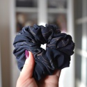 JAMNIKI Jedwab MAXI gumka upcykling scrunchie ANTRACYT JAMNIKI Jedwab MAXI gumka upcykling scrunchie ANTRACYT