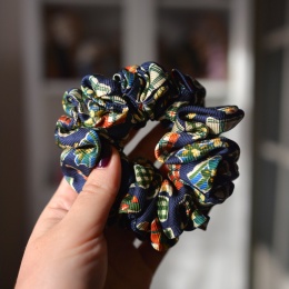 Jedwab MIDI/MAXI gumka upcykling scrunchie W PREZENTY VINTAGE