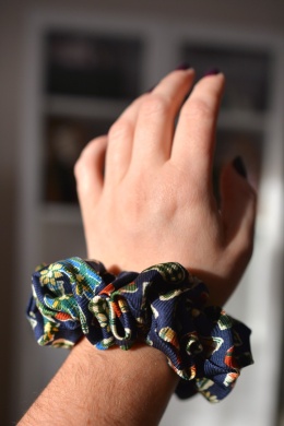 Jedwab MIDI/MAXI gumka upcykling scrunchie W PREZENTY VINTAGE