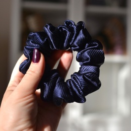 Jedwab midi/maxi gumka upcykling scrunchie GRANAT