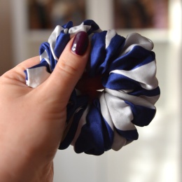 Jedwab MAXI gumka upcykling scrunchie paski