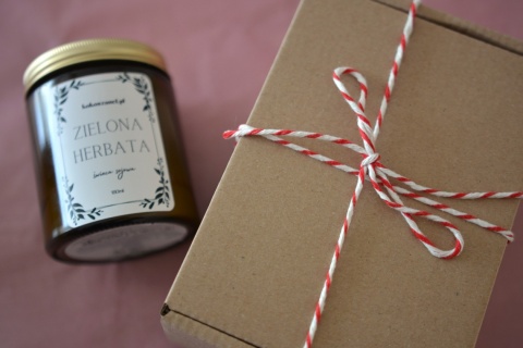 ZIELONA HERBATA ❤ świeca sojowa koko szanel (M - średnia) zapakowana na prezent ZIELONA HERBATA ❤ świeca sojowa koko szanel (M - średnia) zapakowana na prezent