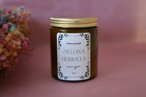ZIELONA HERBATA ❤ świeca sojowa koko szanel (M - średnia) zapakowana na prezent ZIELONA HERBATA ❤ świeca sojowa koko szanel (M - średnia) zapakowana na prezent