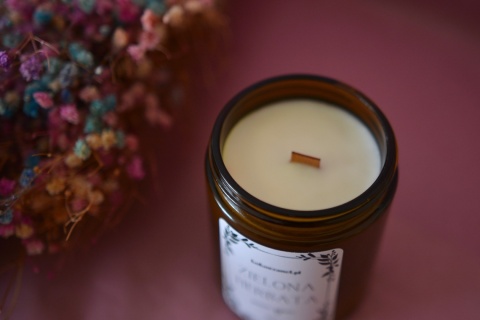 ZIELONA HERBATA ❤ świeca sojowa koko szanel (M - średnia) zapakowana na prezent ZIELONA HERBATA ❤ świeca sojowa koko szanel (M - średnia) zapakowana na prezent