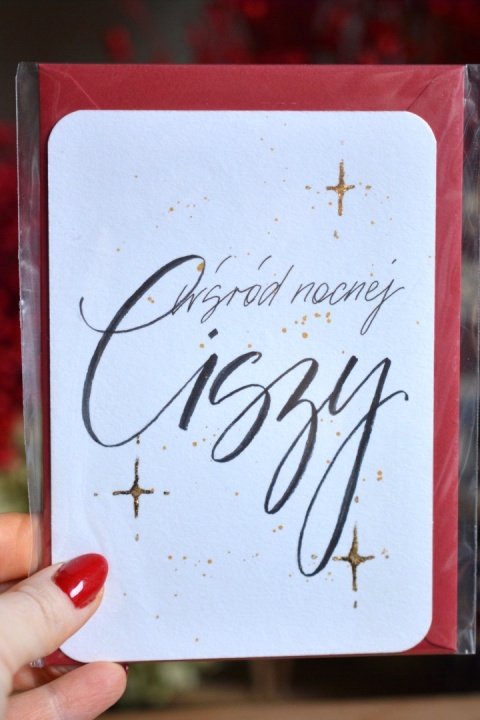 Kartka ręcznie malowana Minty Moose WARIANT DO WYBORU