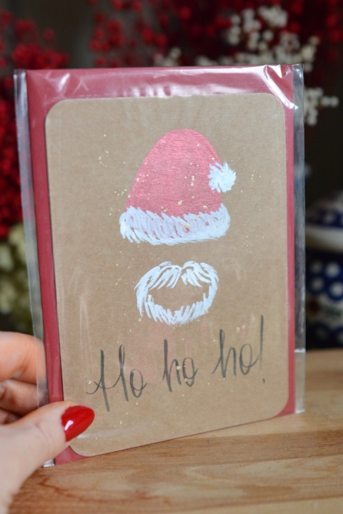 Kartka ręcznie malowana Minty Moose WARIANT DO WYBORU