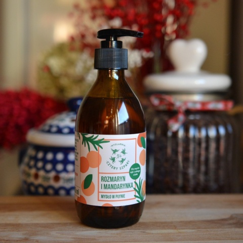 Mydło w płynie Rozmaryn i Mandarynka 4 Szpaki