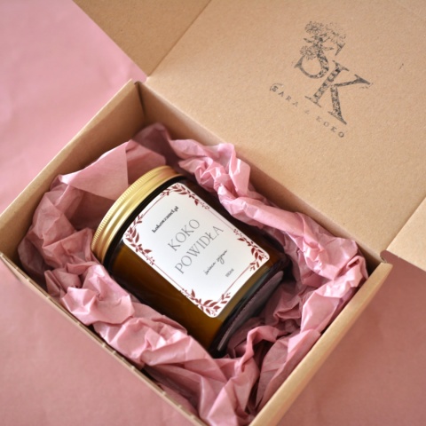 KOKO POWIDŁA ❤ świeca sojowa koko szanel (M - średnia) zapakowana na prezent KOKO POWIDŁA ❤ świeca sojowa koko szanel (M - średnia) zapakowana na prezent