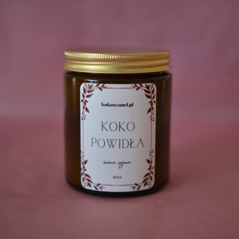 KOKO POWIDŁA ❤ świeca sojowa koko szanel (M - średnia) zapakowana na prezent KOKO POWIDŁA ❤ świeca sojowa koko szanel (M - średnia) zapakowana na prezent