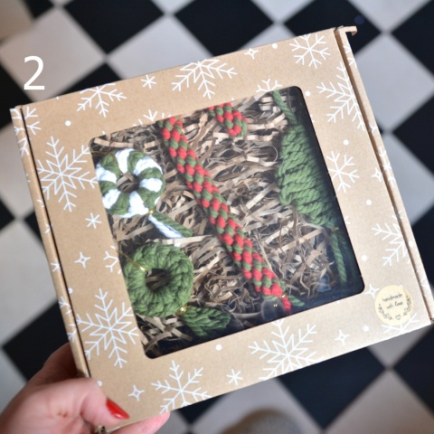 Zestaw zawieszek makramowych Hand Made XMAS - do wyboru