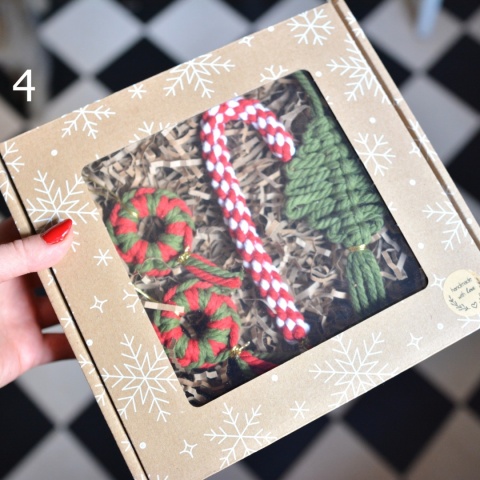 Zestaw zawieszek makramowych Hand Made XMAS - do wyboru