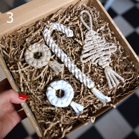 Zestaw zawieszek makramowych Hand Made Pastelove - do wyboru