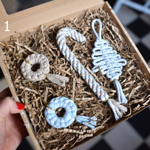 Zestaw zawieszek makramowych Hand Made Pastelove - do wyboru