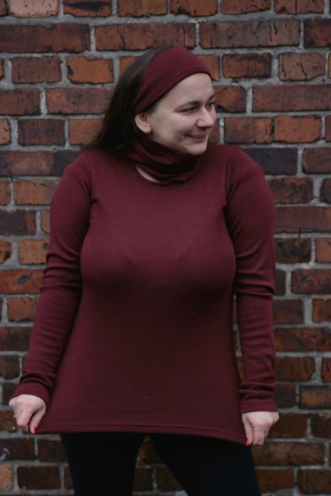 100% wełna merino bluzeczka longsleeve WINO (Longisław :)
