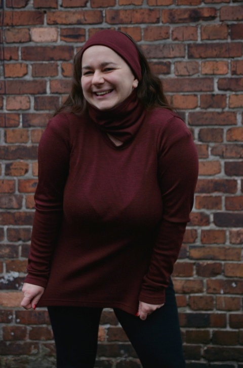 100% wełna merino bluzeczka longsleeve WINO (Longisław :)