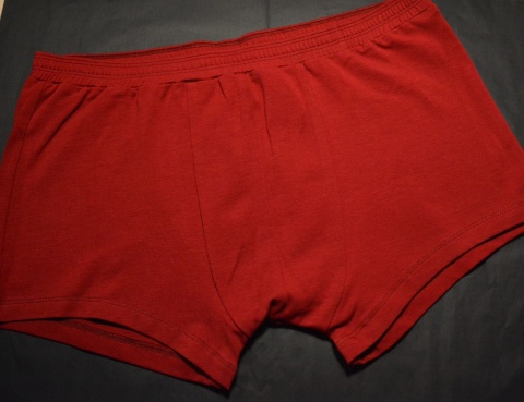 KOKSERKI luksusowe męskie bokserki bawełna GOTS - WINO