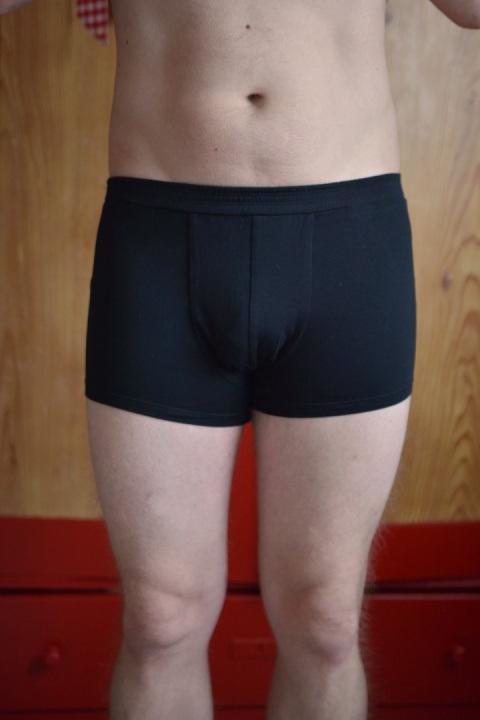 KOKSERKI luksusowe męskie bokserki bawełna GOTS - CZARNE