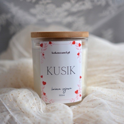 KUSIK ❤ Duża świeca sojowa koko szanel (L)