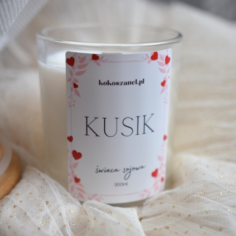 KUSIK ❤ Duża świeca sojowa koko szanel (L)