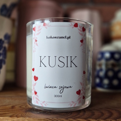 KUSIK ❤ Duża świeca sojowa koko szanel (L)