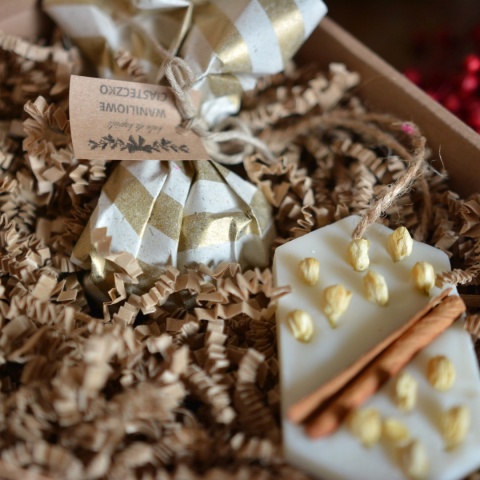 Mydło i powidło - ZESTAW naturalnych kosmetyków i świec rzemieślniczych Sara&Koko (zapakowane na prezent)