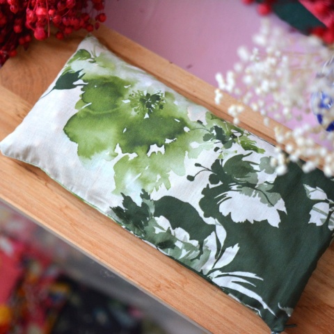 Termofor pestki wiśni ZERO WASTE biało zielony LUVIA