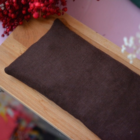 Termofor pestki wiśni ZERO WASTE czekoladowy LEN LUVIA