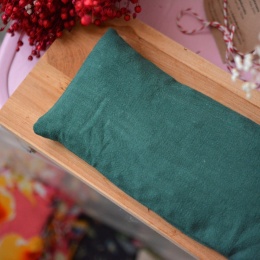 Termofor pestki wiśni ZERO WASTE butelkowa zieleń LUVIA