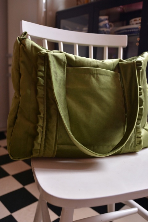 Weekenderka XXL GROSZKOWA Torba Upcykling