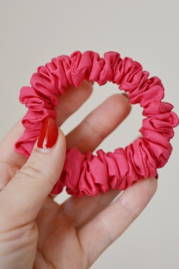 Jedwab MINI MINI gumka upcykling scrunchie LANDRYNKA