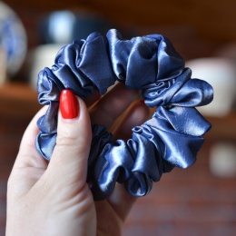 Jedwab MIDI/MAXI gumka upcykling scrunchie ELEGANCJA FRANCJA
