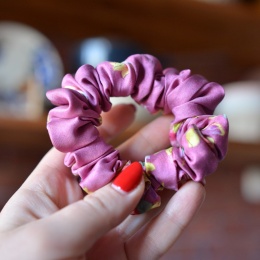 Jedwab MINI gumka upcykling scrunchie GUMA BALONOWA